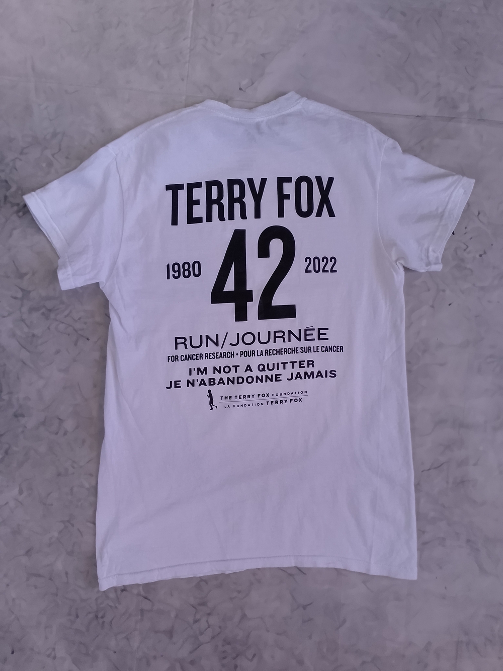 2022 adidas Terry Fox Portrait Graphic tee Terry Fox Run - Picture 4 of 6